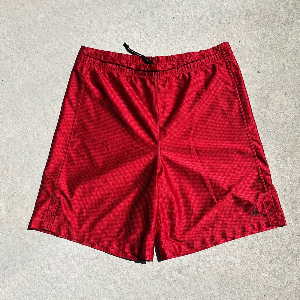 Jordan Red Athletic Shorts Lightweight Performance